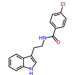 4-Chloro-N-[2-(1H-indol-3-yl)ethyl]benzamide结构式