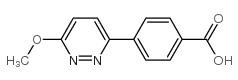 4-(6-methoxypyridazin-3-yl)benzoic acid Structure