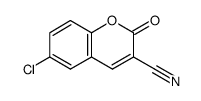 6-CHLORO-3-CYANOCOUMARIN Structure