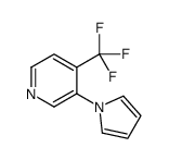 3-(1H-Pyrrol-1-yl)-4-(trifluoromethyl)pyridine结构式
