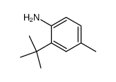 2-(tert-butyl)-4-methylaniline结构式