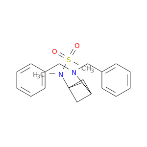 N-[3-(dibenzylamino)-1-bicyclo[1.1.1]pentanyl]-N-methyl-methanesulfonamide结构式