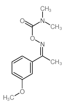 [1-(3-methoxyphenyl)ethylideneamino] N,N-dimethylcarbamate结构式