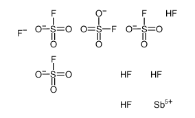 fluorosulphuric acid, compound with antimony pentafluoride (4:1)结构式