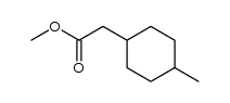 methyl 2-(4-methylcyclohexyl)acetate structure