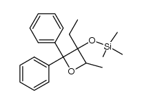 ((3-ethyl-4-methyl-2,2-diphenyloxetan-3-yl)oxy)trimethylsilane Structure