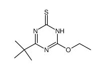 1,3,5-Triazine-2(1H)-thione,4-(1,1-dimethylethyl)-6-ethoxy-(9CI) Structure