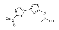 N-[4-(5-Nitro-2-thienyl)-2-thiazolyl]acetamide Structure
