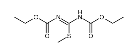 1,3-Bis(ethoxycarbonyl)-S-methylisothiourea Structure