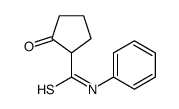 2-oxo-N-phenylcyclopentane-1-carbothioamide结构式