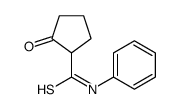 2-oxo-N-phenylcyclopentane-1-carbothioamide Structure