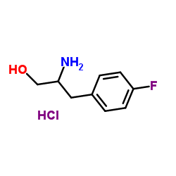 2-amino-3-(4-fluorophenyl)propan-1-ol,hydrochloride结构式