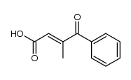 (2E)-3-methyl-4-oxo-4-phenylbut-2-enoic acid结构式