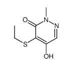 4-ethylsulfanyl-5-hydroxy-2-methylpyridazin-3-one结构式