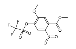 methyl 5-methoxy-2-nitro-4-(((trifluoromethyl)sulfonyl)oxy)benzoate结构式