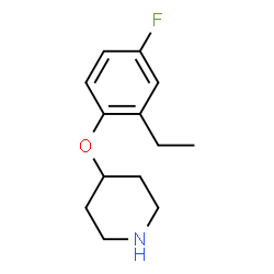 Piperidine, 4-(2-ethyl-4-fluorophenoxy)- (9CI) structure