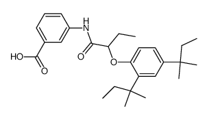 3-{2-[2,4-Bis-(1,1-dimethyl-propyl)-phenoxy]-butyrylamino}-benzoic acid结构式