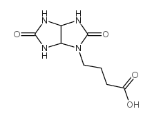 4-(2,5-DIOXO-HEXAHYDRO-IMIDAZO[4,5-D]IMIDAZOL-1-YL)-BUTYRIC ACID结构式