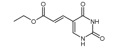 ethyl-3-(2,4-dioxo-1,2,3,4-tetrahydropyrimidin-5-yl)acrylate结构式