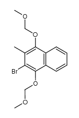 2-bromo-1,4-bis(methoxymethoxy)-3-methylnaphthalene Structure