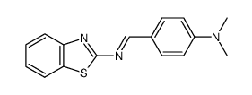 N-[4-(dimethylamino)phenylmethylidene]-1,3-benzothiazol-2-amine Structure