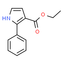 Ethyl 2-phenyl-1H-pyrrole-3-carboxylate结构式