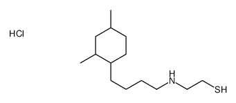 2-[4-(2,4-dimethylcyclohexyl)butylamino]ethanethiol,hydrochloride Structure