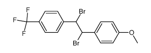 4-Trifluormethyl-4'-methoxy-α,β-dibromstilben结构式