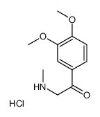 1-(3,4-DIMETHOXYPHENYL)-2-(METHYLAMINO)ETHANONE HYDROCHLORIDE Structure