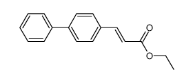 3-biphenyl-4-yl-acrylic acid ethyl ester Structure