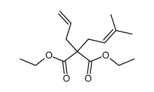 2-(3-methyl-2-buten-1-yl)-2-(2-propen-1-yl)malonic acid, diethyl ester结构式