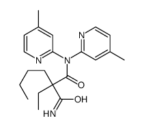 2-butyl-2-ethyl-N',N'-bis(4-methylpyridin-2-yl)propanediamide结构式
