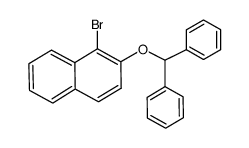 1-bromo-2-naphthyl diphenylmethyl ether结构式