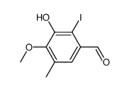 3-hydroxy-2-iodo-4-methoxy-5-methylbenzaldehyde结构式