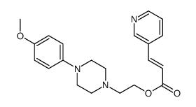 2-[4-(4-methoxyphenyl)piperazin-1-yl]ethyl (E)-3-pyridin-3-ylprop-2-enoate结构式