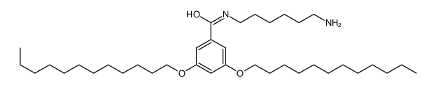 N-(6-aminohexyl)-3,5-didodecoxybenzamide结构式