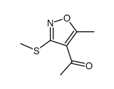 1-(5-Methyl-3-methylsulfanyl-isoxazol-4-yl)-ethanone结构式