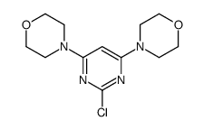 4-(2-chloro-6-morpholin-4-ylpyrimidin-4-yl)morpholine结构式