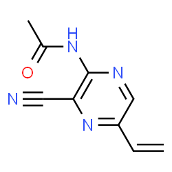 Acetamide,N-(3-cyano-5-ethenylpyrazinyl)- (9CI) Structure