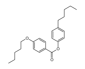 4-(Pentyloxy)benzoic acid 4-pentylphenyl ester structure
