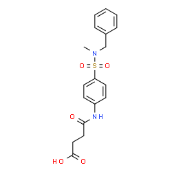 4-(4-{[benzyl(methyl)amino]sulfonyl}anilino)-4-oxobutanoic acid Structure