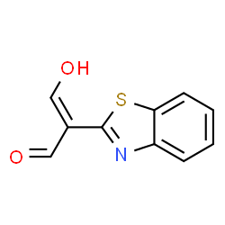 2-Benzothiazoleacetaldehyde,alpha-(hydroxymethylene)-(9CI) structure