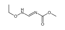 methyl N-[(ethoxyamino)methylidene]carbamate结构式