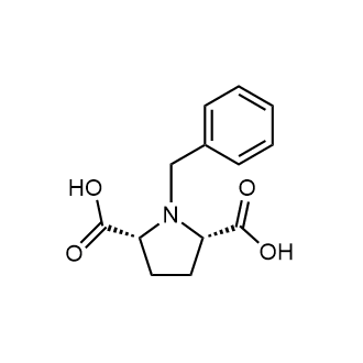 rel-(2R,5S)-1-苄基吡咯烷-2,5-二羧酸结构式