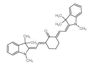 2,6-BIS[(E)-2-(1,3,3-TRIMETHYL-1,3-DIHYDRO-2H-INDOL-2-YLIDENE)ETHYLIDENE]CYCLOHEXANONE structure