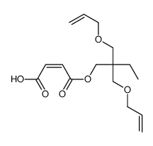 2,2-bis[(allyloxy)methyl]butyl hydrogen maleate Structure