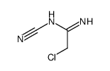 2-chloro-N'-cyanoethanimidamide Structure