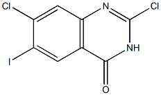 4(3H)-Quinazolinone, 2,7-dichloro-6-iodo- Structure