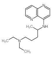 N,N-diethyl-N-(1,5-naphthyridin-4-yl)pentane-1,4-diamine Structure
