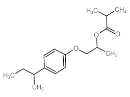 Propanoic acid,2-methyl-, 1-methyl-2-[4-(1-methylpropyl)phenoxy]ethyl ester picture